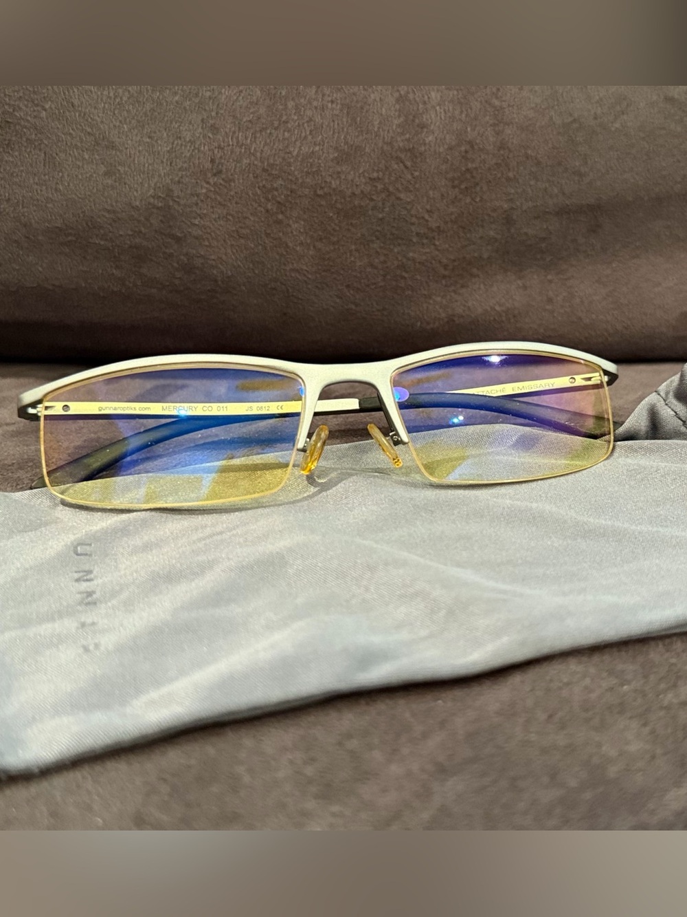 Gunnar Optiks Emissary Blue Light Blocking Glasses – Mercury Frame used